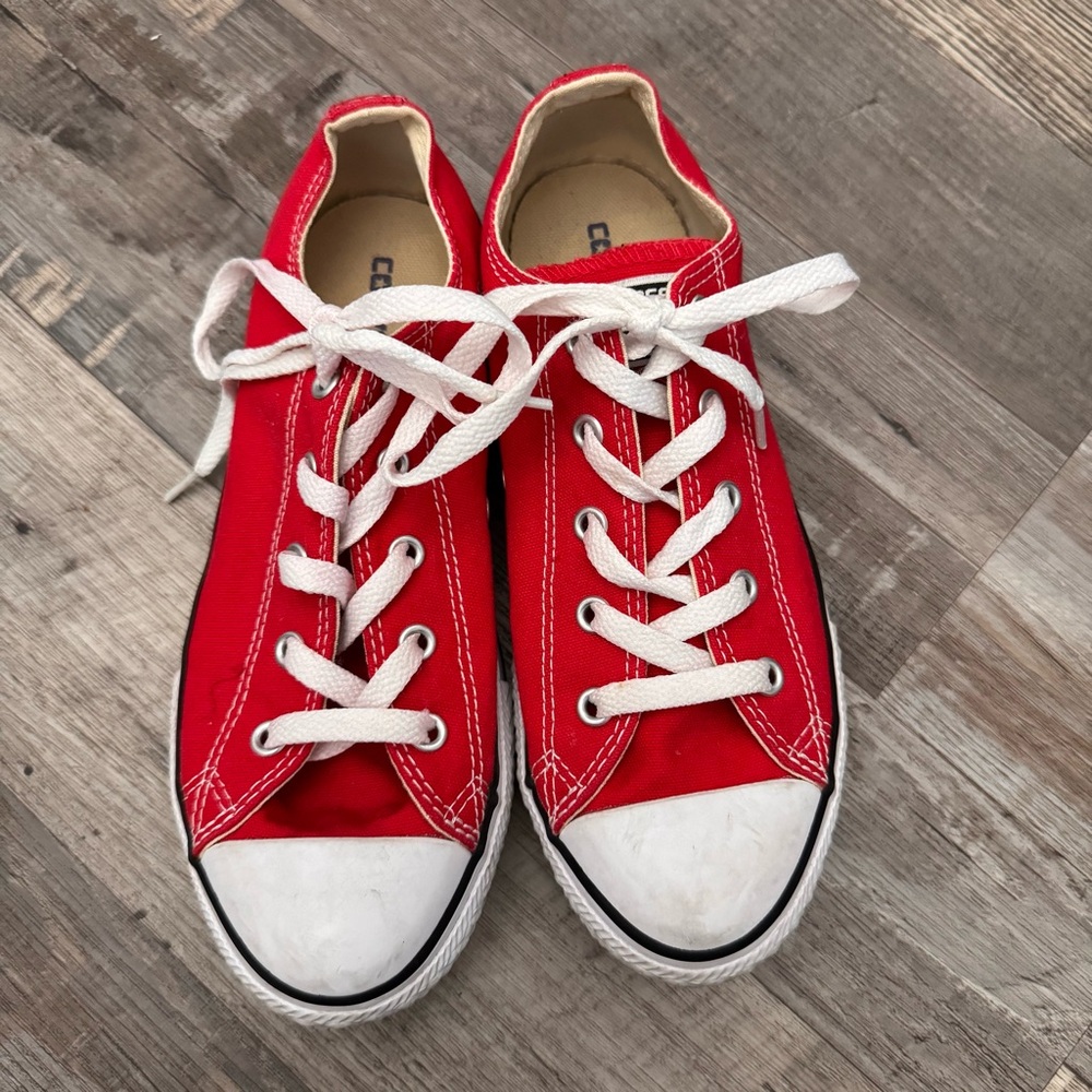Converse All Star Red Low-Top Sneakers | Youth Size 3